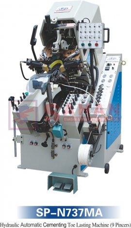 HYDRAULIC AUTOMATIC CEMENTING TOE LASTING MACHINE(9 PINCERS)